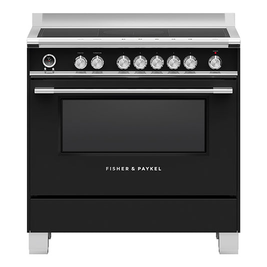 Fisher & Paykel 90cm Series 9 Classic 5 Zone Induction Pyrolytic Cooker, 2 SmartZones