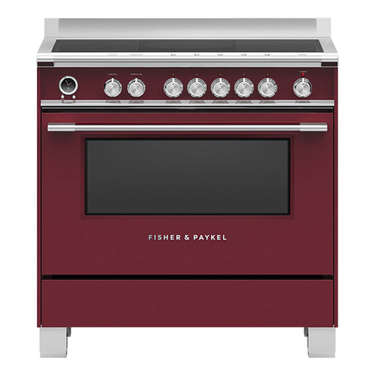 Fisher & Paykel 90cm Series 9 Classic 5 Zone Induction Pyrolytic Cooker, 2 SmartZones