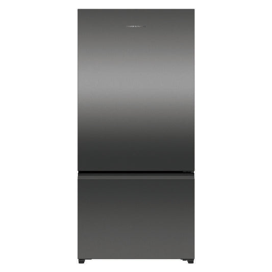 Fisher & Paykel 515L Bottom Mount Fridge Freezer - Black Stainless Steel (Series 5)