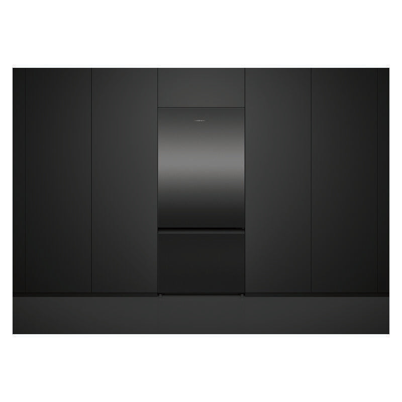 Fisher & Paykel 515L Bottom Mount Fridge Freezer - Black Stainless Steel (Series 5)