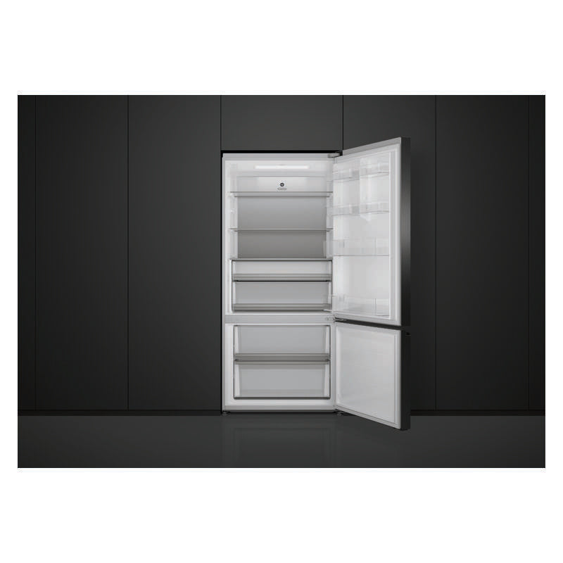 Fisher & Paykel 515L Bottom Mount Fridge Freezer - Black Stainless Steel (Series 5)