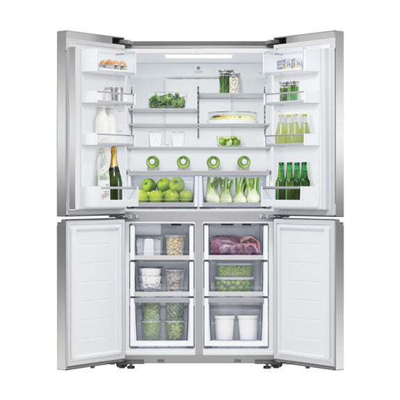 Fisher & Paykel 538L Series 7 Quad Door Refrigerator Freezer, Ice & Water