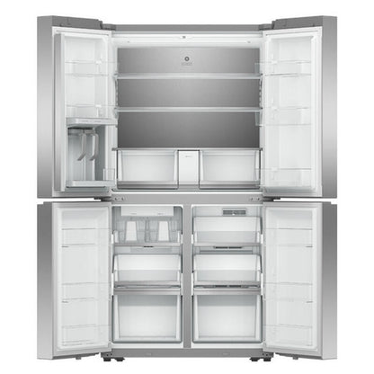 Fisher & Paykel 627L Quad Door Refrigerator Freezer Dual Ice Makers - Stainless Steel (Series 7)