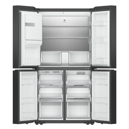 Fisher & Paykel 606L Quad Door Refrigerator Freezer Through Door Ice and Water - Stainless Steel (Series 7)
