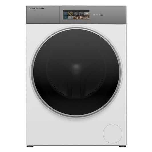 Fisher & Paykel 12kg Smart Front Load Washing Machine - FlexiDose - White (Series 9 Contemporary)