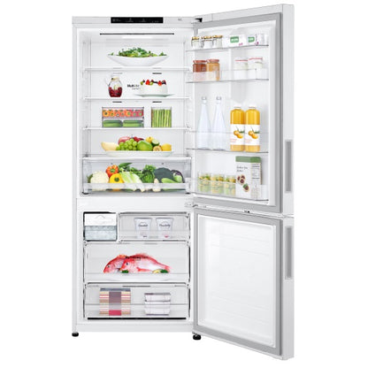 LG 420 Litre Bottom Mount Refrigerator -  White