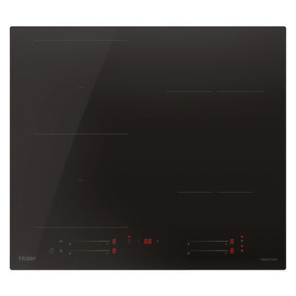 Haier 60cm 4 Zone Induction Cooktop -  Flexi Zone - Black Glass (500 Series)