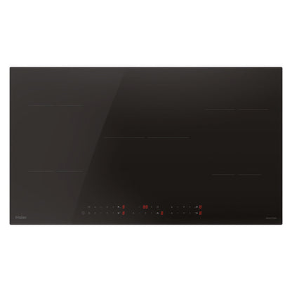 Haier 90cm 500 Series Induction Cooktop 5 Zone - Black Glass