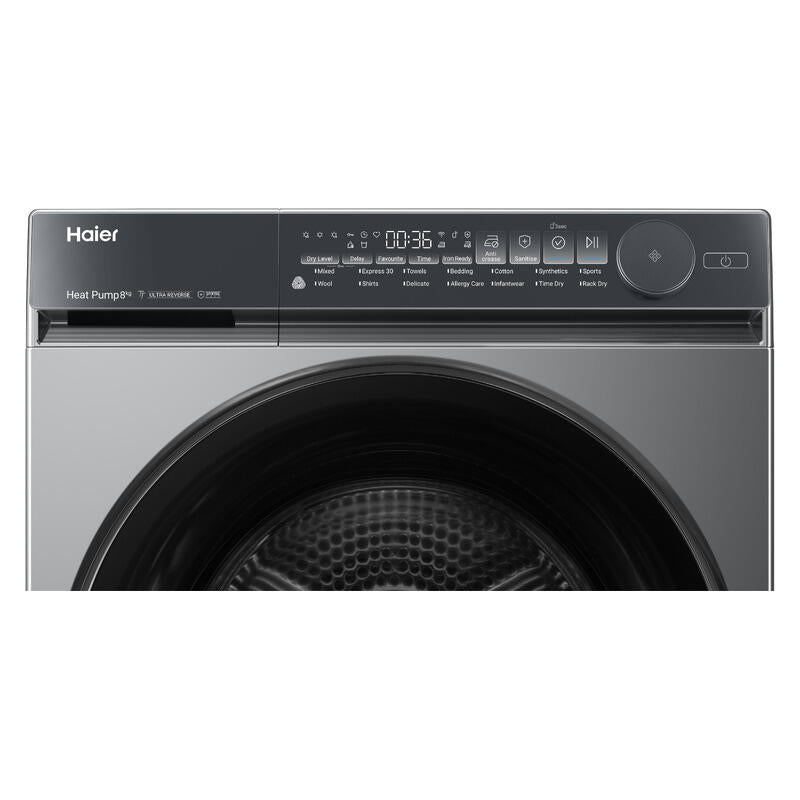 Haier 8kg Heat Pump Dryer - Dark