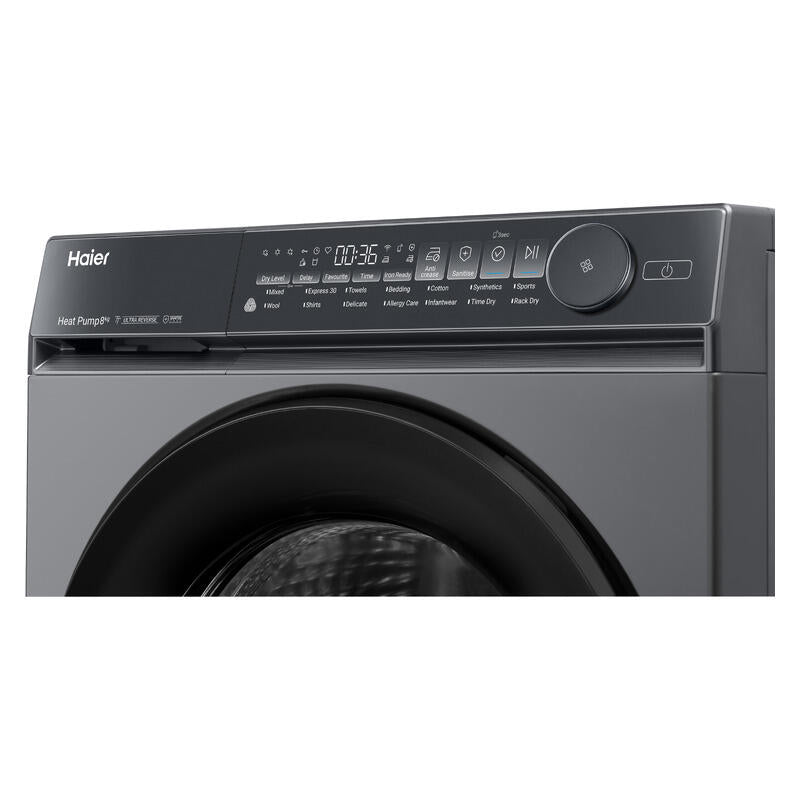 Haier 8kg Heat Pump Dryer - Dark
