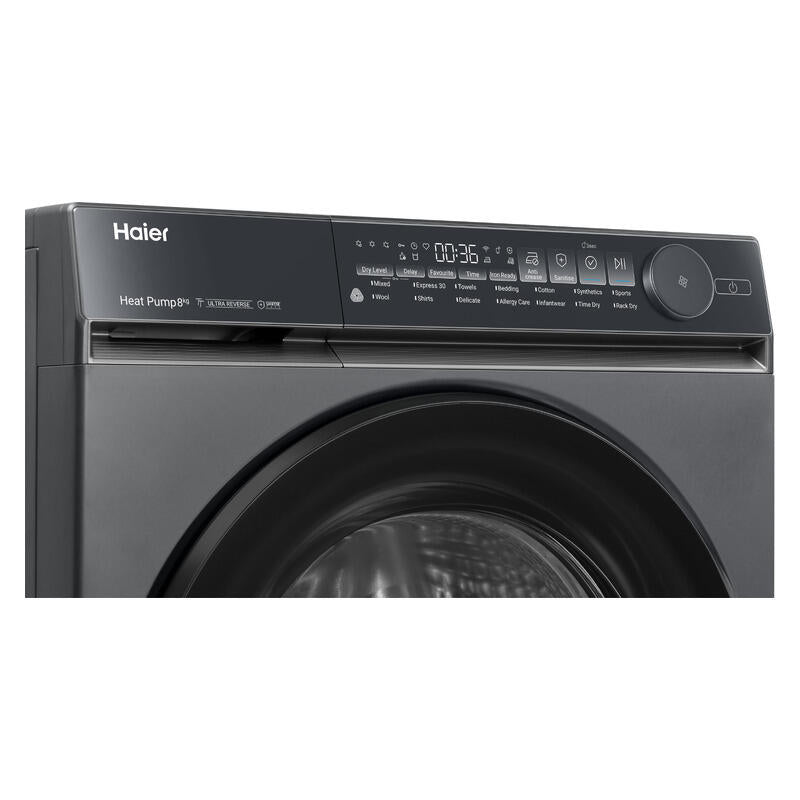 Haier 8kg Heat Pump Dryer - Dark