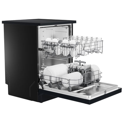 Haier 300 Series Freestanding Dishwasher - Black