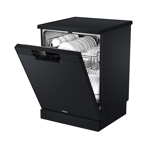 Haier 60cm Freestanding Dishwasher - Black