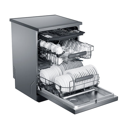 Haier 60cm Freestanding Dishwasher with Steam - Satina