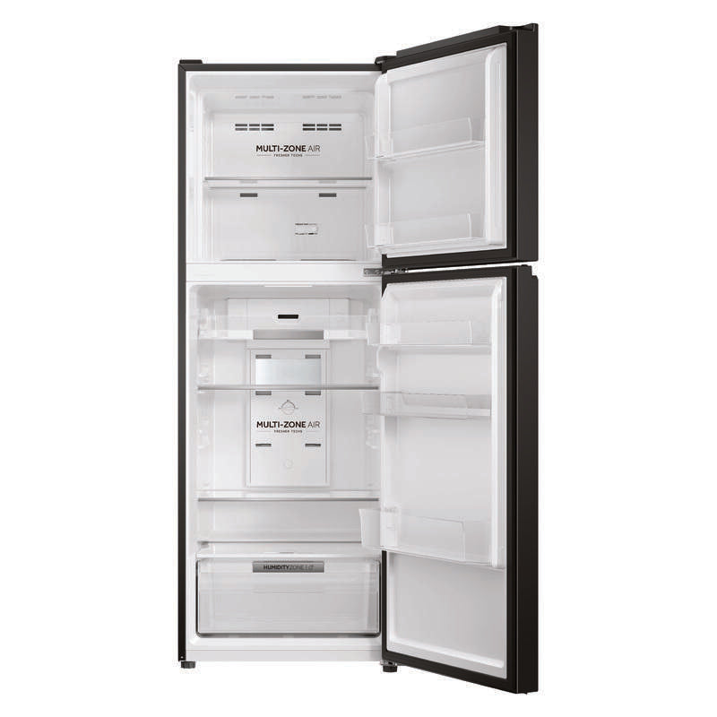 Haier 311L Top Mount Fridge Freezer - Black (300 Series)