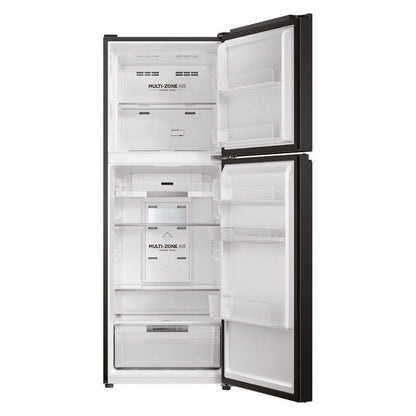 Haier 311L Top Mount Fridge Freezer - Black (300 Series)