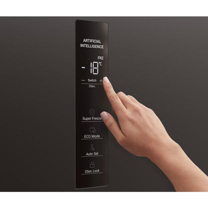 Haier 272L 300 Series Vertical Freezer - Black