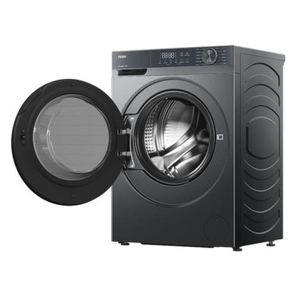 Haier 10kg Front Load Washing Machine with Anti-Bacterial Treatment - Black (300 Series)