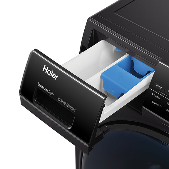 Haier 8.5kg Front Load Washing Machine - Black (500 Series)