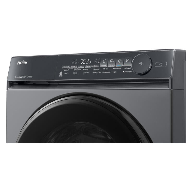 Haier 9.5kg Front Load Washing Machine - Dark