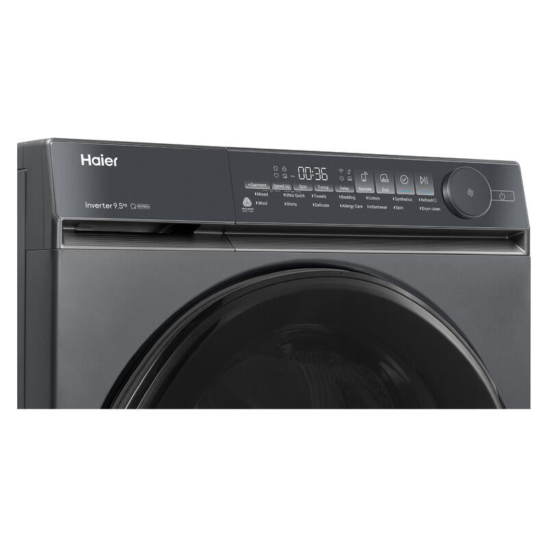 Haier 9.5kg Front Load Washing Machine - Dark