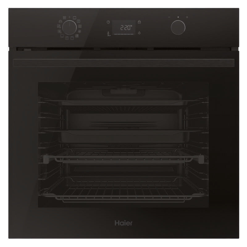 Haier 60cm 500 Series Built In Oven Air Fry Steam Assist - Black