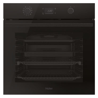 Haier 60cm 500 Series Built In Oven Air Fry Steam Assist - Black