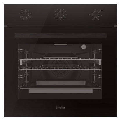 Haier 60cm Built-In Oven with 7 Functions - Black (300 Series)