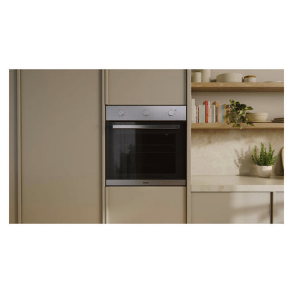 Haier 60cm 300 Series Built-In Oven 10A Plug - Black