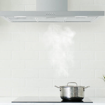 Haier 90cm Box Canopy Rangehood - Stainless Steel
