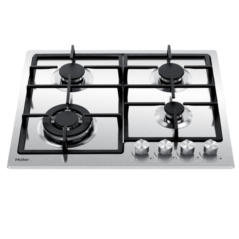Haier 60cm Gas On Steel Cooktop - Stainless Steel
