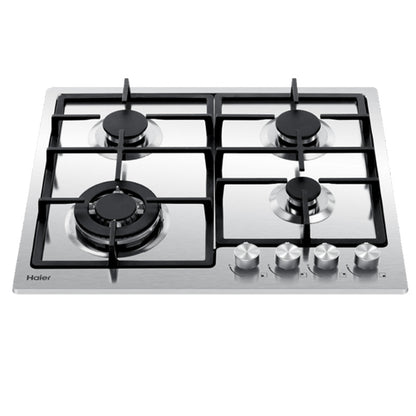 Haier 60cm Gas On Steel Cooktop - Stainless Steel