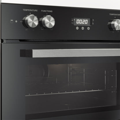 Haier 60cm Built-In Double Oven with 7 Functions - Black (500 Series)