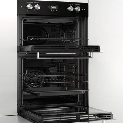 Haier 60cm Built-In Double Oven with 7 Functions - Black (500 Series)