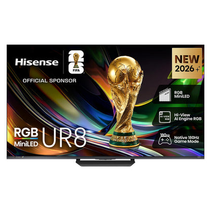 Hisense 55" UR8 Smart 4K RGB MiniLED AI TV (2026)