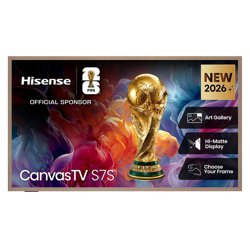 Hisense 65" S7SAU 4K Hi-QLED Canvas Smart TV (2026)