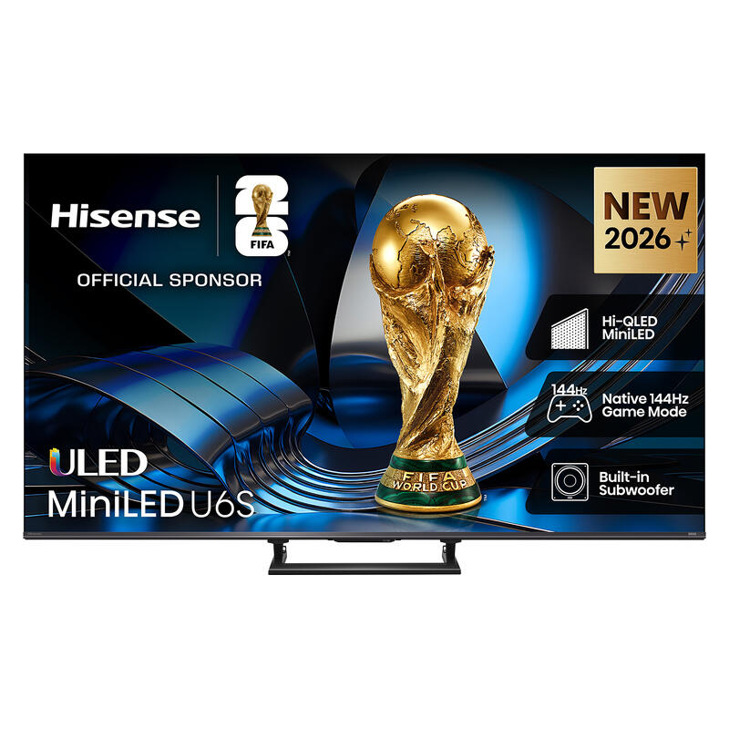 Hisense 85" U6SAU Smart 4K Hi-QLED Mini-LED AI TV (2026)