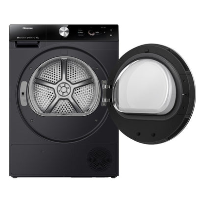 Hisense 10kg Smart Heat Pump Condenser Dryer - Charcoal Black (Series 9)