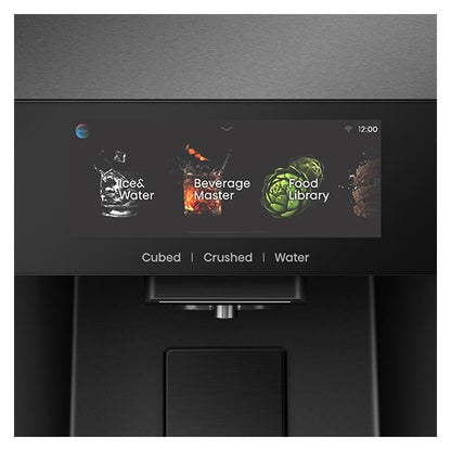 Hisense 615L Quad Door Fridge Freezer with Ice & Water Dispenser - Dark Stainless Steel (PureView)