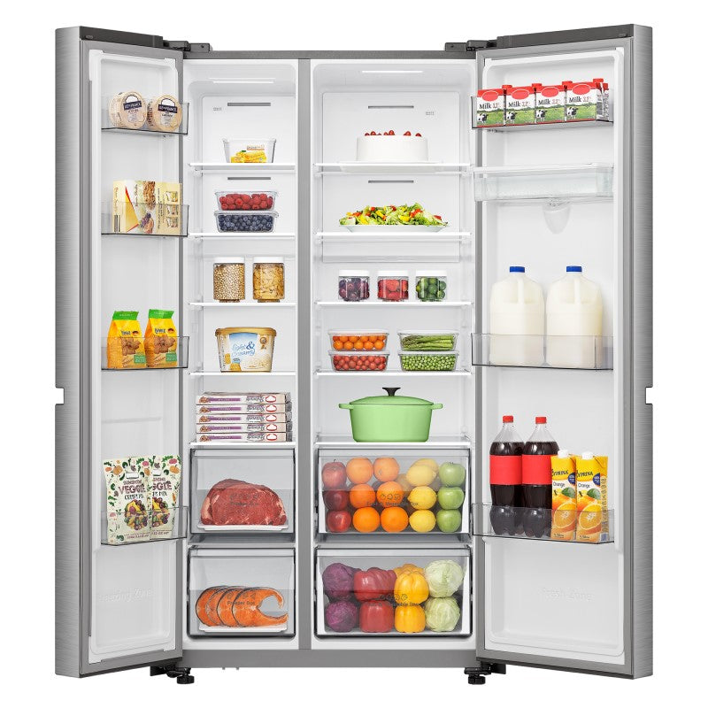 Hisense PureFlat Side by Side Refrigerator with Water Dispenser