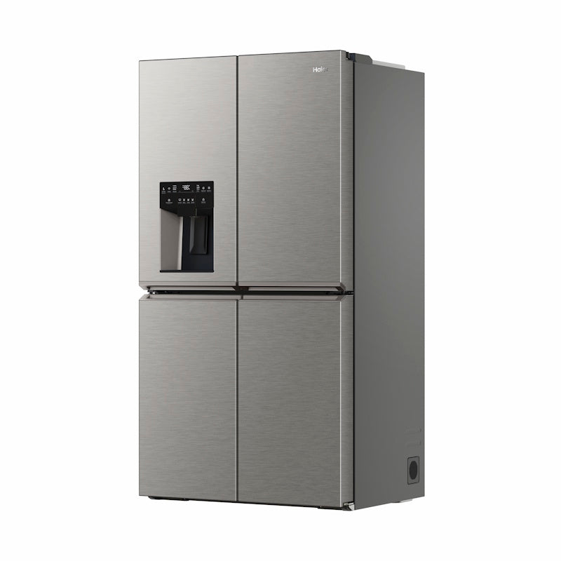 Haier 601L Quad Door Fridge Freezer with Ice & Water Dispenser - Satina