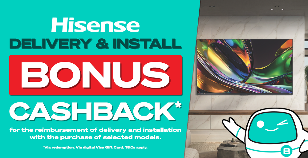 Hisense TV Delivery & Installation Cashback