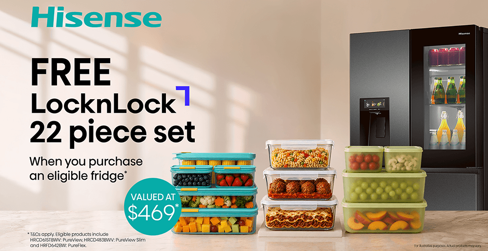 Bonus LocknLock set with select Hisense Fridges