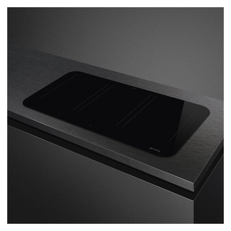 Smeg Isola 90cm Flat Induction Cooktop with Autovent 2.0 - Black
