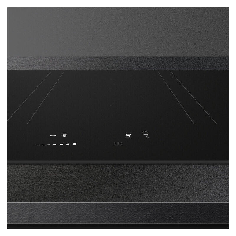 Smeg Isola 90cm Flat Induction Cooktop with Autovent 2.0 - Black