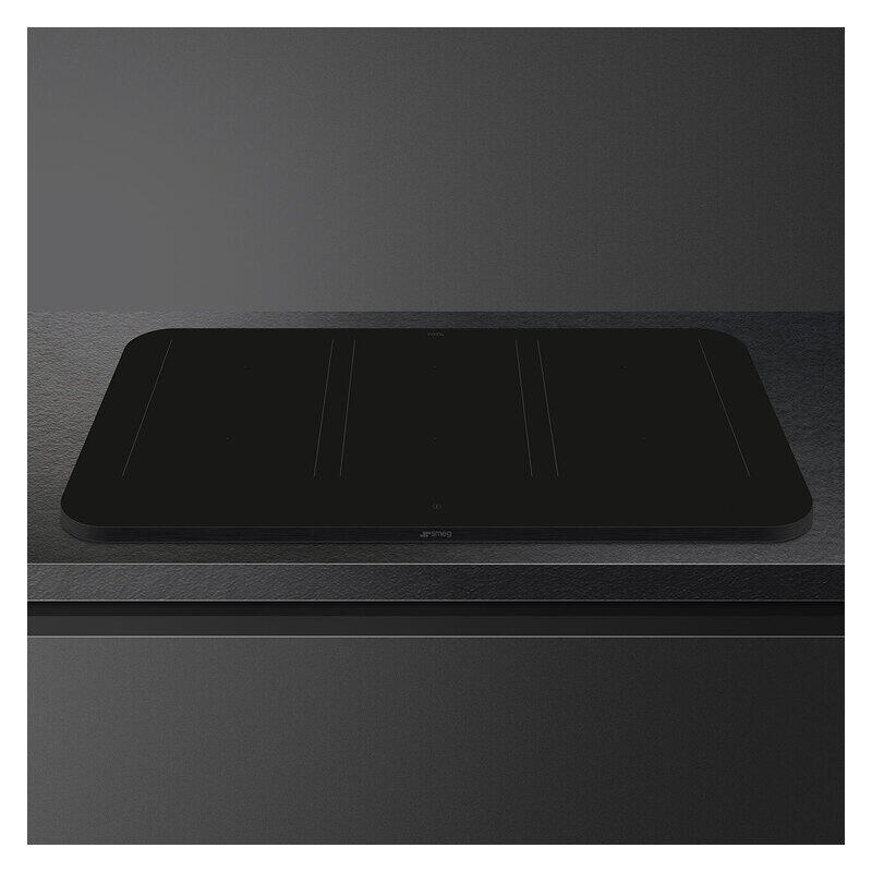 Smeg Isola 90cm Alta Induction Cooktop with Autovent 2.0 - Matte Black