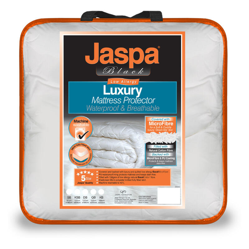 Jaspa Black Luxury Waterproof Mattress Protector - King