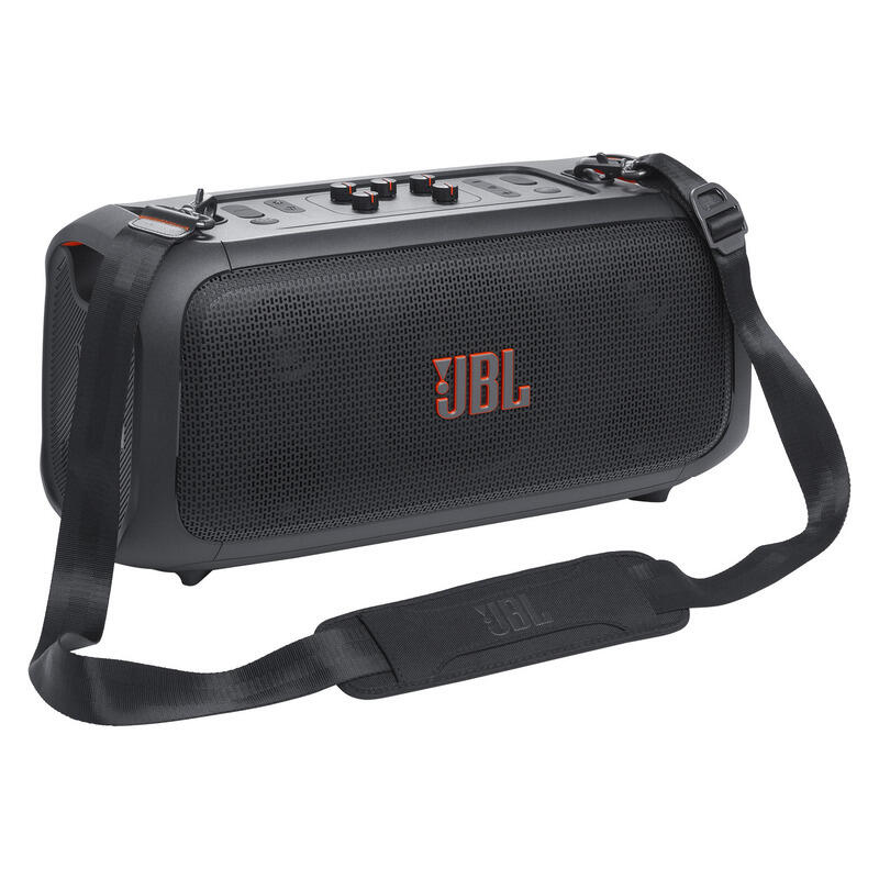 JBL PartyBox On-the-Go Essential IPX4 Portable Party Speaker with Microphone