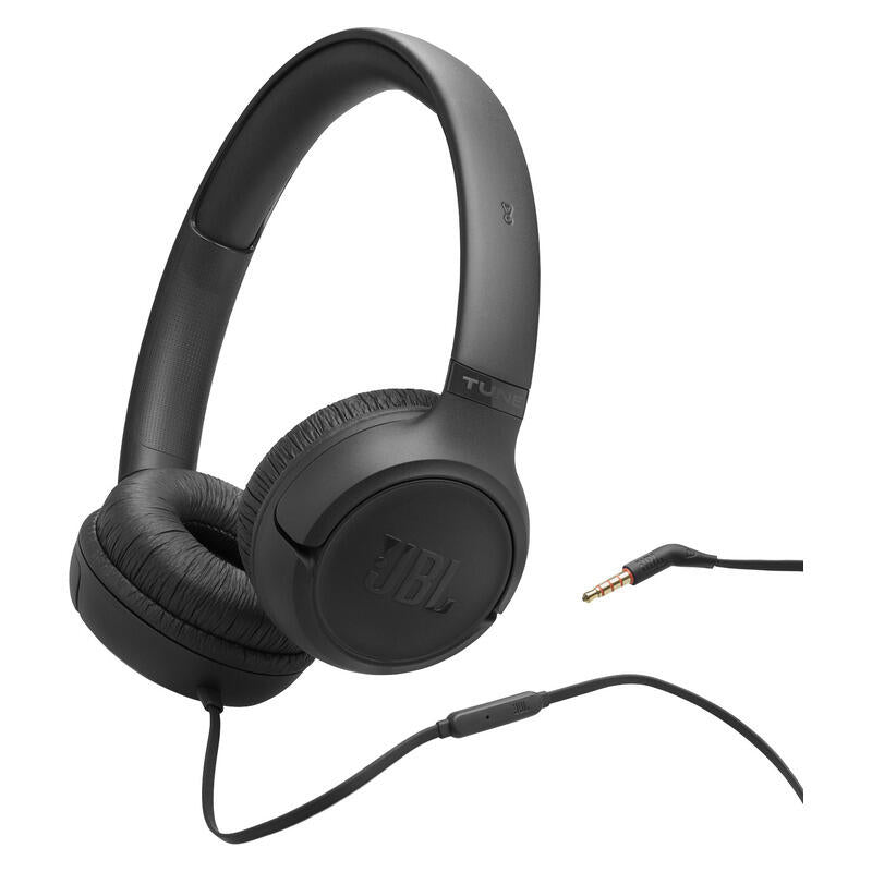 JBL Tune 530 Wired 3.5mm On-Ear Headphones - Black
