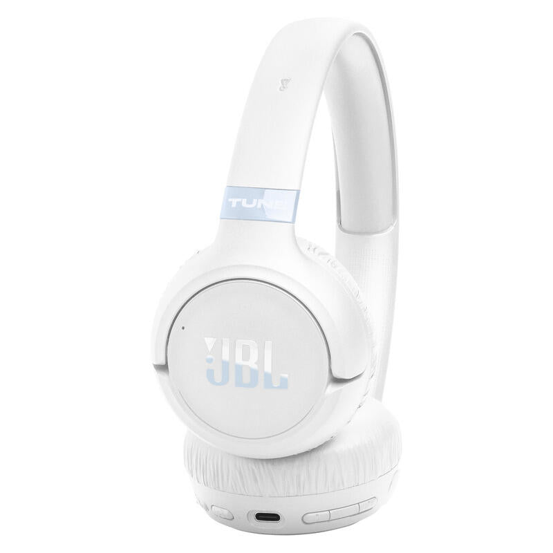 JBL Tune 680NC Wireless On-Ear Noise Cancelling Headphones - White
